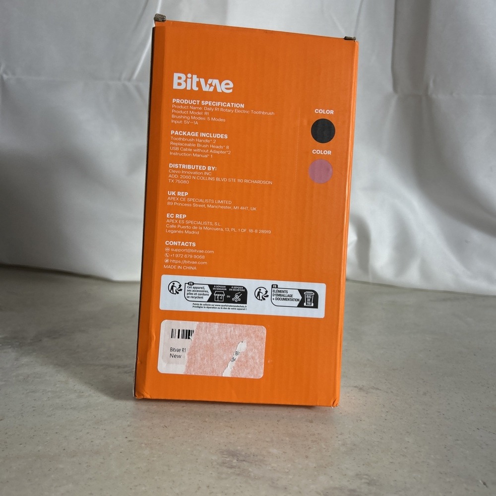 Bitvae Daily R1 Rotary Electric Toothbrush2 Pack - Picture 3 of 3